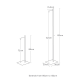 Adjustable Lantern Stand Black - Tower - Yamazaki YAMAZAKI YMZ4515