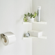 Wall Mounted Corner Shelf White - Tower - Yamazaki YAMAZAKI YMZ6911