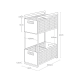 2-Tiered Storage Basket Set White - Tower - Yamazaki YAMAZAKI YMZ5218