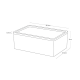 Accessory Storage Box White - Rin - Yamazaki YAMAZAKI YMZ5166