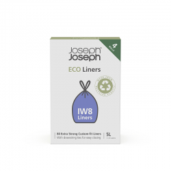 4 Rolos de Sacos Reciclados para o Lixo (x80) - IW8 Cinza - Joseph Joseph JOSEPH JOSEPH JJ30148