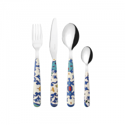 24-Piece Cutlery Set Mediterranean Blue - Flower&Lemón - Guzzini GUZZINI GZ28194076