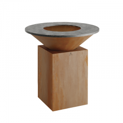 Wooden Barbecue Corten 100 - Classic - Ofyr OFYR OC100