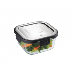 Food Storage Container Square 500ml - Milo Silver - Gefu GEFU GF12756