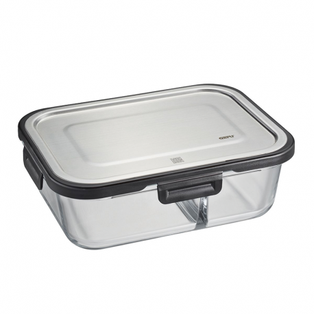 Large Rectangular Divider Container - Milo Silver - Gefu GEFU GF12798