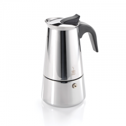 Cafeteira para Café Espresso 6 Chávenas - Emilio Inox E Preto - Gefu GEFU GF16160