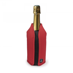 Expandable Wine Cooling Sleeve Red - Frizz - Peugeot Saveurs