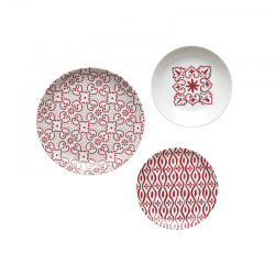 Set of 6 Place Setting Le Maioliche Red - Tiffany - Guzzini GUZZINI GZ10290931