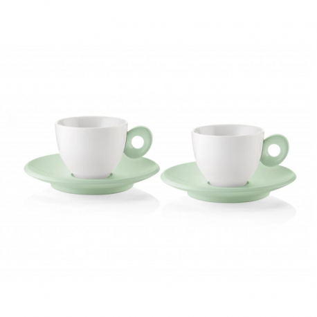 Set of 2 Espresso Cups and Saucers Green - Everyday - Guzzini GUZZINI GZ81700243