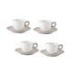 Conjunto de 4 Chávenas Expresso e Pires Taupe - Everyday - Guzzini GUZZINI GZ81701158