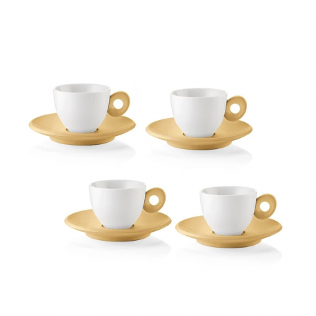 Conjunto de 4 Chávenas Expresso e Pires Amarelo - Everyday - Guzzini GUZZINI GZ81701211