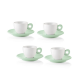 Set of 4 Espresso Cups and Saucers Green - Everyday - Guzzini GUZZINI GZ81701243