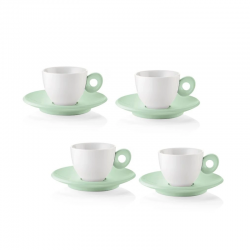 Conjunto de 4 Chávenas Expresso e Pires Verde - Everyday - Guzzini GUZZINI GZ81701243