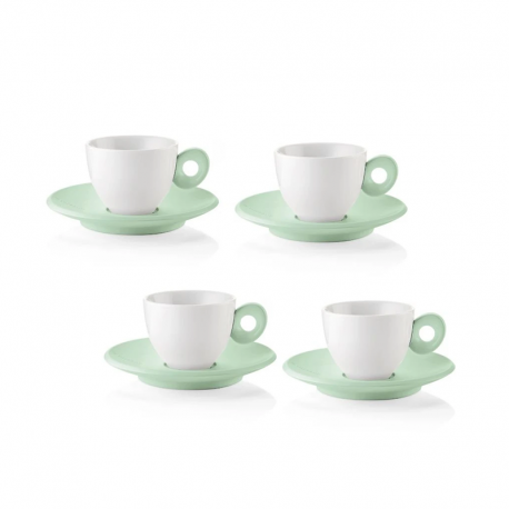 Conjunto de 4 Chávenas Expresso e Pires Verde - Everyday - Guzzini GUZZINI GZ81701243