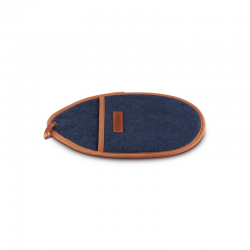 Oval Denim Pot Holder Blue And Brown - Le Creuset LE CREUSET LC45200007760800