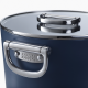 Folding Handle Stock Pot with Lid 25cm Blue - Space - Joseph Joseph JOSEPH JOSEPH JJ45045