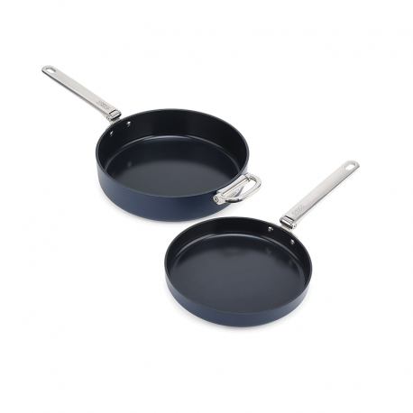 Folding Handle 2-Piece Frying Pan Set Blue - Space - Joseph Joseph JOSEPH JOSEPH JJ45051