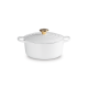 Cast Iron Round Casserole 24cm White - Le Creuset LE CREUSET LC21177240101441