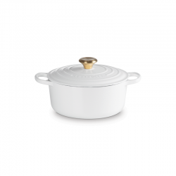 Cast Iron Round Casserole 24cm White - Le Creuset LE CREUSET LC21177240101441