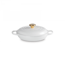 Cacerola Baja 26cm Blanco - Le Creuset