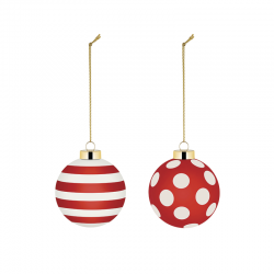 Conjunto de 2 Bolas de Natal Set2 - Delight - Alessi ALESSI ALESNZ04SET2