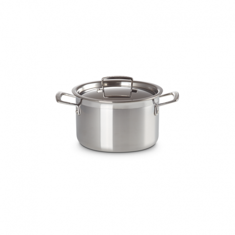 Cacerola Alta con Tapa 18cm - Classic Inox - Le Creuset LE CREUSET LC96200618001000