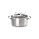 Tacho Alto com Tampa 24cm - Classic Inox - Le Creuset LE CREUSET LC96200624001000