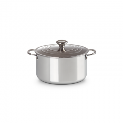 Cacerola Alta con Tapa 24cm - Signature Inox - Le Creuset