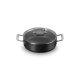 Non-Stick Sauteuse with Glass Lid 24cm Black - Le Creuset LE CREUSET LC51113240010500