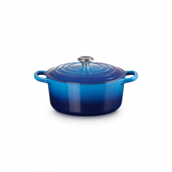 Cast Iron Round Casserole 22cm - Azure Blue - Le Creuset LE CREUSET LC21177222202430