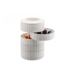 Expresso Coffee Capsule Holder White - Plissé Break - Alessi ALESSI ALESMDL19W