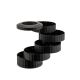 Expresso Coffee Capsule Holder Black - Plissé Break - Alessi ALESSI ALESMDL19B