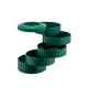 Expresso Coffee Capsule Holder Green - Plissé Break - Alessi ALESSI ALESMDL19GR