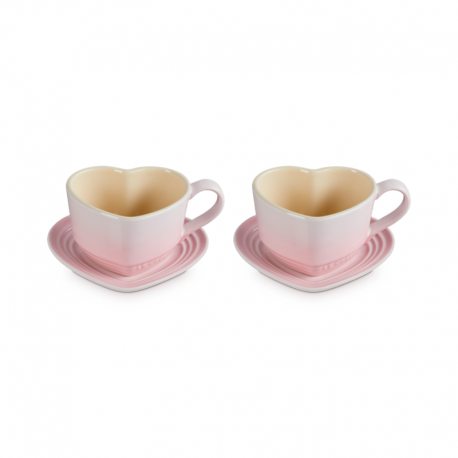 Set de 2 Tazas Corazón con Platillos Shell Pink - Le Creuset LE CREUSET LC89318227770099