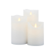 Conj. de 3 Velas Pilhas Branco - Sara Exclusive - Sirius SIRIUS SR80016