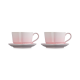 Set of 2 Heart Mugs with Saucers Shell Pink - Le Creuset LE CREUSET LC89318227770099