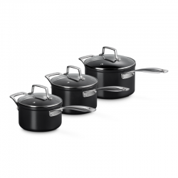 Non-Stick 3-piece Saucepan Set 16/18/20cm Black - Le Creuset