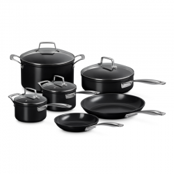 Non-Stick Ceramic 6-piece Cookware Set Black - Le Creuset