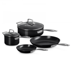 Set 4 Piezas Cerámica Antiadherente Negro - Le Creuset