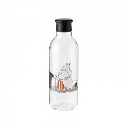 Botella de Água 750ml Negro - Moomin - Rig-tig