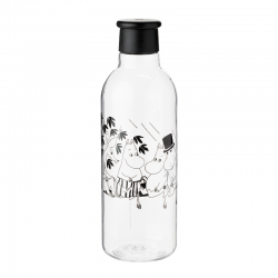 Botella de Agua 750ml Negro Moomin - Drink-It - Rig-tig