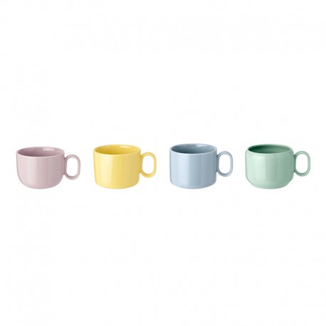 Set de 4 Tazas - Mix'N'Match Azul, Amarillo, Rosa Y Verde - Rig-tig RIG-TIG RTZ00141