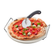 Piedra para Pizza con Asas Redonda y Cortador - Darioso - Gefu GEFU GF14420