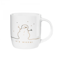 Caneca Ø8,7cm It's Winter - Linia Branco - Asa Selection