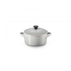 Mini Cocotte Redonda 10cm Mist Grey - Le Creuset