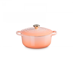 Cocotte Redonda 20cm Peche con Pomo Dorado - Signature - Le Creuset LE CREUSET LC21177204234450