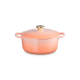 Tacho Cocotte Redonda 24cm Peche com Pega Dourado - Signature - Le Creuset LE CREUSET LC21177244234450