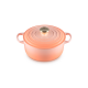 Round Casserole 24cm Peche with Gold Knob - Signature - Le Creuset LE CREUSET LC21177244234450