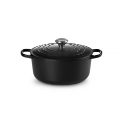 Cocotte Redonda 26cm Negro Mate - Signature - Le Creuset LE CREUSET LC21177260002430