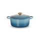 Round Casserole 26cm Chambray with Gold Knob - Signature - Le Creuset LE CREUSET LC21177264344441